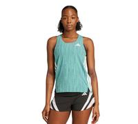 adidas Adizero Singlet Maillot De Course Femmes-Turquoise,Vert Foncé, Taille XS