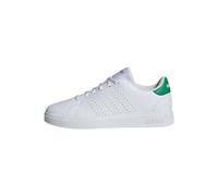adidas Advantage Base 2.0 Shoes Junior, Chaussures Basses Non liées au Football, FTWR White/FTWR White/Green,