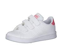 adidas Garçon Unisex Kinder Advantage C Baskets, Nuage Blanc Vrai Nuage Rose Blanc, 34 EU