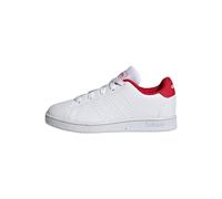 adidas Advantage Lifestyle Court Lace Shoes Chaussures de Tennis, Cloud White/Cloud White/Scarlet, 39 1/3 EU