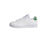 adidas Advantage Lifestyle Court Lace Shoes Chaussures de Tennis, Cloud White/Green/Core Black, 38 EU