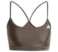 adidas Aeroreact Training Light Support Shiny Bra, Soutien-Gorge d'entraînement à Maintien léger aux Femmes, Shadow Olive,