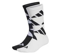 adidas, Aeroready Logo Brand Love, Chaussettes (2 Paires), Blanc Noir, Kxl, Unisexe-Adulte