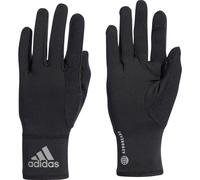 adidas AeroReady Running Gloves Black Reflective Mens Womens 3 Stripes