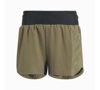 Adidas Agravic Short Femme Kaki - Shorts et cuissards standards de running femmes XS