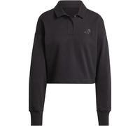 Adidas All Szn French Terry Polo Sweatshirt Womens Noir 14 (L) Female