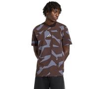 Adidas Amg Camo Short Sleeve T-shirt Homme - T-Shirts, Marron - Taille XS - Jersey de coton Brown XS