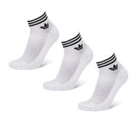 Adidas Ankle 3 Pack Unisexe - Chaussettes, Blanc - Taille 37-39 - Coton White 37-39