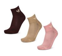 Adidas Ankle 3 Pack Unisexe - Chaussettes, Rose - Taille 46-48 - Coton Pink 46-48