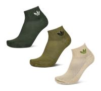 Adidas Ankle 3 Pack Unisexe - Chaussettes, Vert - Taille 46-48 - Coton Green 46-48