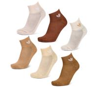 Adidas Ankle 6 Pack Unisexe - Chaussettes, Beige - Taille 40-42 Beige 40-42