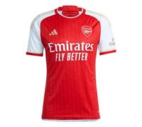 adidas Arsenal Maillot de football pour homme 23/24 Domicile Boulon Flash et détails dorés Technologie Aeroready, Better Scarlet/White, M