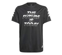 adidas B A.r. XFG Tee T-Shirt pour Enfant, Fille, Tricot, GM8459, Noir/Blanc, 8 Ans