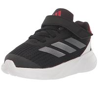 adidas Baby Duramo SL Elastic Lace Sneaker, Core Black/Iron Metallic/Better Scarlet, 4 US Unisex Infant