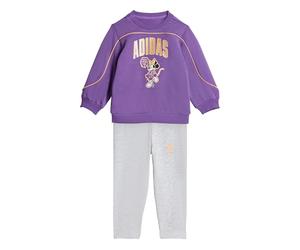 adidas Baby - Mädchen DISNEY MINNIE MOUSE JOGGER, active purple/Semi Ice Tangerine, 2-3 Years