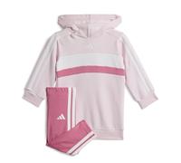 adidas Baby - Mädchen SEASONAL ESSENTIALS TIBERIO 3 STRIPES FLEECE LEGGINGS SET, clear pink/pink fusion/white, 6-9 Months