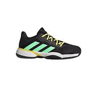 adidas Barricade k Clay, Chaussures de Tennis, Noir et Vert, Multicolore (Negbás Verhaz Amafais), 37 1/3 EU