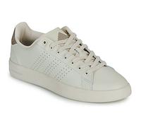 Adidas Femme Advantage Premium Leather Shoes, Chalk White/Chalk White/Champagne met, 38 EU