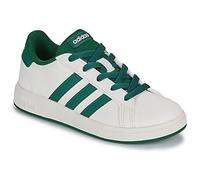 Adidas Mixte Enfant Grand Court Lifestyle Tennis Lace-Up Shoes, Off White/Collegiate Green/Core Black, 28 EU