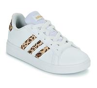 Chaussures adidas Grand Court Lifestyle Tennis Lace-Up blanc beige marron enfant - 33.5