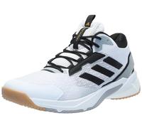 adidas Baskets d'intérieur Crazyflight 5 Mid pour homme, Blanc/noir/gris., 11