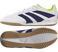 adidas Baskets d'intérieur unisexe Club Predator, Blanc/violet collégial/citron lucide, 1 Little Kid