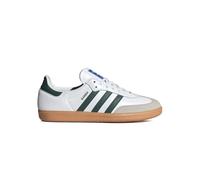 Adidas - Baskets en Cuir Blanc avec Rayures Vertes - Femme - Sport - Multicolore - Taille: 38 2/3 EU