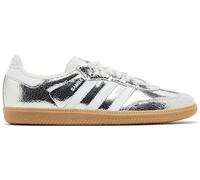 Adidas Baskets Samba pour homme, Cuir craquelé métallique argenté, 36 2/3 EU