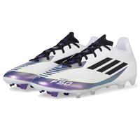 adidas Baskets unisexes F50 League Messi Firm/Multi Ground, blanc, noir, violet, uni, 46 EU