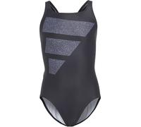 Adidas Big Bars Graphic Swimsuit Junior Girls Noir 13 ans Female