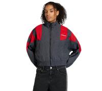 Adidas Blocked Washed Zipped Track Top Femme - Vestes Zippees, Noir - Taille 32 - Nylon Black 32
