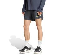 adidas BMW Berlin 5in Short de running Hommes - gris foncé, jaune, Taille S