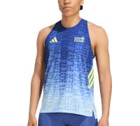 adidas BMW Berlin Maillot de course Femmes - bleu, jaune, Taille S