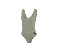 adidas Bodysuit-Sport Active Essentials Cotton 3 Stripes Bodies, Silver Pebble_4a0694, XXL Femmes