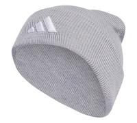 Adidas Bonnet New Logo Beanie Cuff Mixte – gris chiné clair/blanc – Taille M