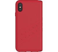 adidas Booklet Case suédine Flip Cover iPhone X XS - Rouge