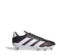 adidas Bottes de rugby Kakari Soft Ground pour homme, Carbone noir et blanc, 42 2/3 EU