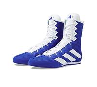 adidas Box Hog 4 Chaussures de boxe unisexe pour adulte, Bleu lucide/blanc/bleu pr -aim , 10.5 Women/9.5 Men