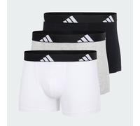 Adidas Boxer Active Flex Cotton (3 Paia) da uomo Black White Medium Grey