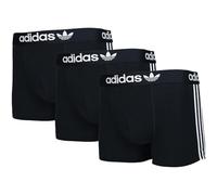 adidas - Boxer Homme - Coton Respirant - 3 Pièces (Noir, S)