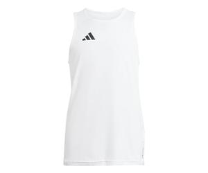 adidas Boy's Adizero Team Singlet Kids, White/Black, 7-8 Years