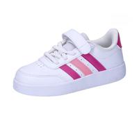 adidas BREAKNET 2.0 Shoes Children Chaussures de Tennis, Cloud White/Lucid Fuchsia/Beam Pink, 31.5 EU