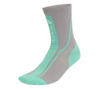 ADIDAS BY STELLA MCCARTNEY Chaussettes de sport 'Crew' turquoise / gris / blanc, Taille 40-42