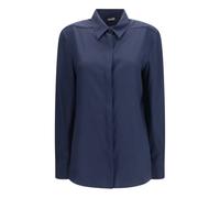 Adidas by Stella McCartney - Chemise Ella en Soie - Femme - Sport - Bleu - Taille: 48 FR