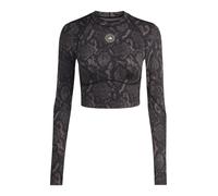 ADIDAS BY STELLA MCCARTNEY T-shirt fonctionnel 'Training Longsleeve Crop' gris / gris foncé, Taille XXXS-XXS