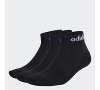 Adidas Chaussettes mixtes Linear Cheville coussinées 3 paires Noir/Blanc 40-42