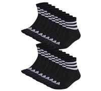 Adidas C Sportswear MID 18p Mid Cut Lot de 18 paires de chaussettes de sport unisexes, Noir , 43-45