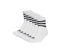 adidas C Sportswear MID 6P Mid Cut Lot de 6 paires de chaussettes de sport unisexes, Blanc., 37-39