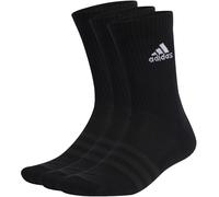 adidas Mixte enfant Cushioned Crew Socks 3 Pairs, Black/White, 2-3 Years