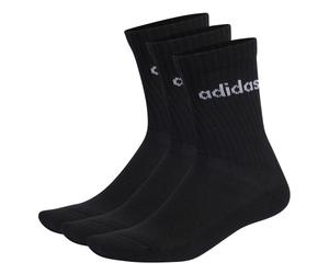 Adidas Calze Linear Cushioned Black (3 paia) Set kit confezione calzini unisex